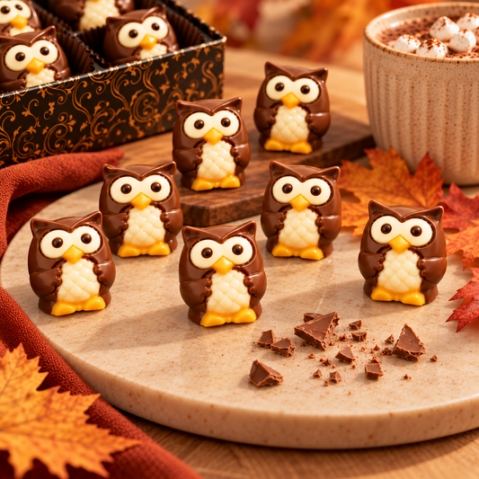 Belgian Chocolate Owls