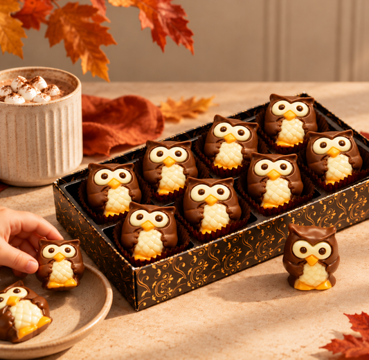 Belgian Chocolate Owls