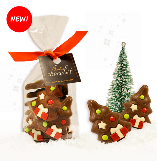 Festive Belgian Chocolate Christmas Trees