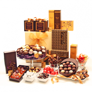 Chocolate Gift Baskets Holiday Chocolates, Chocolate Set of Three Six  Sectional Assortments, Decadent, Enticing, Melt in Your Mouth Chocolatier